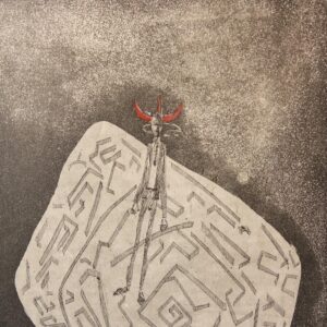 Archetipo del Minotauro | Incisione originale acquaforte e acquatinta | Arte mitologica contemporanea | Scognamiglio 2003