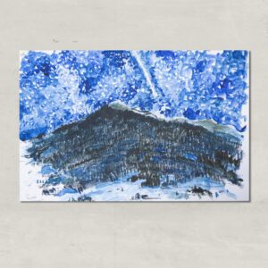 Watercolor of the Three Stars of Matrei in Austria - by Pasquale Scognamiglio