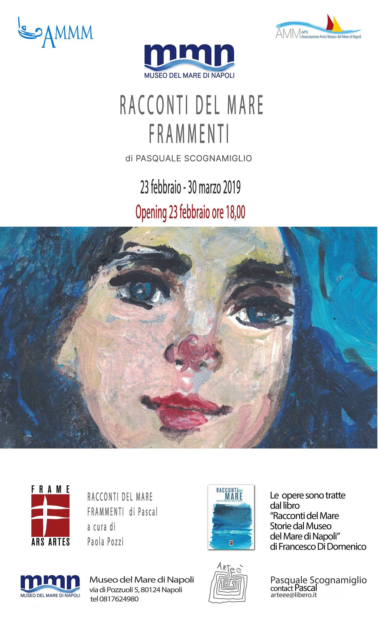 Racconti del Mare exhibition poster Naples